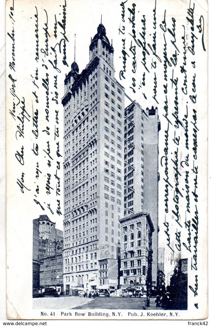 Etats Unis. New York. Park Row Building - Manhattan