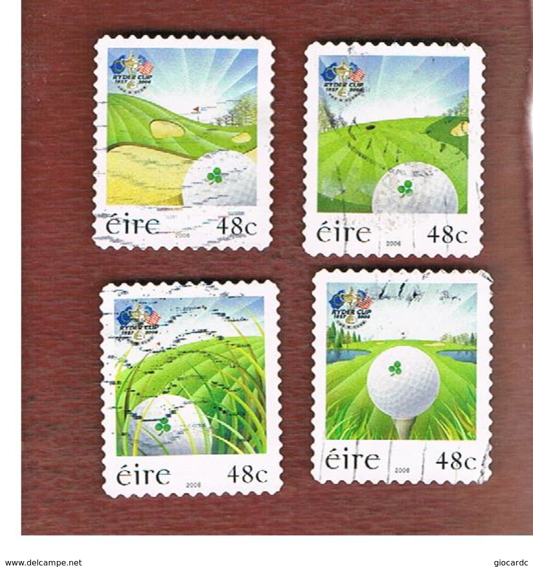 IRLANDA (IRELAND) - SG 1800.1803  -   2006  RYDER CUP, GOLF (COMPLET SET OF 4)    - USED - Usati