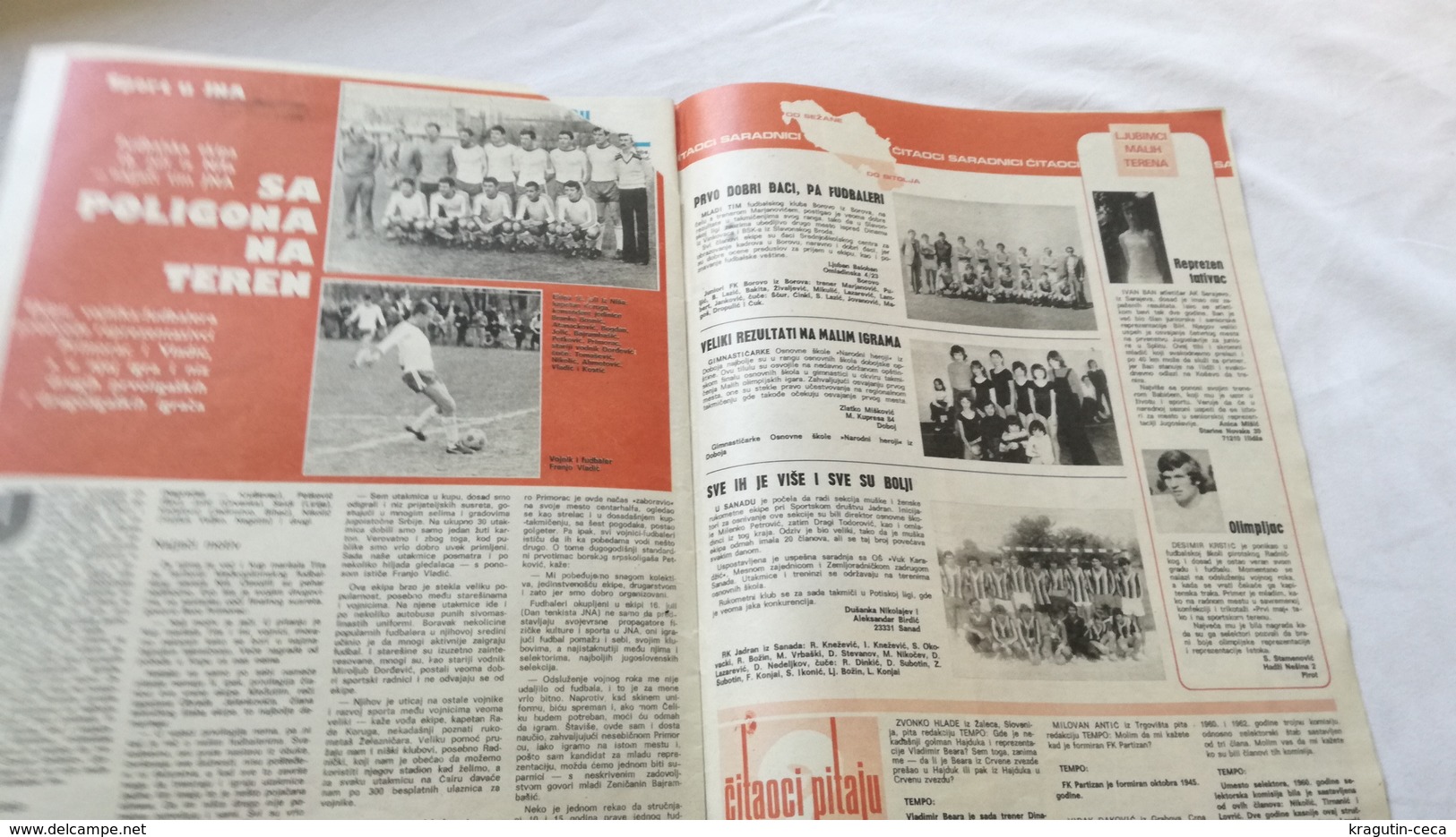 1978 TEMPO YUGOSLAVIA SERBIA SPORT FOOTBALL MAGAZINE NEWSPAPERS AJAX GYMNASTICS SLAVICA KUNDACIN Rubén Hugo Ayala ZVEZDA