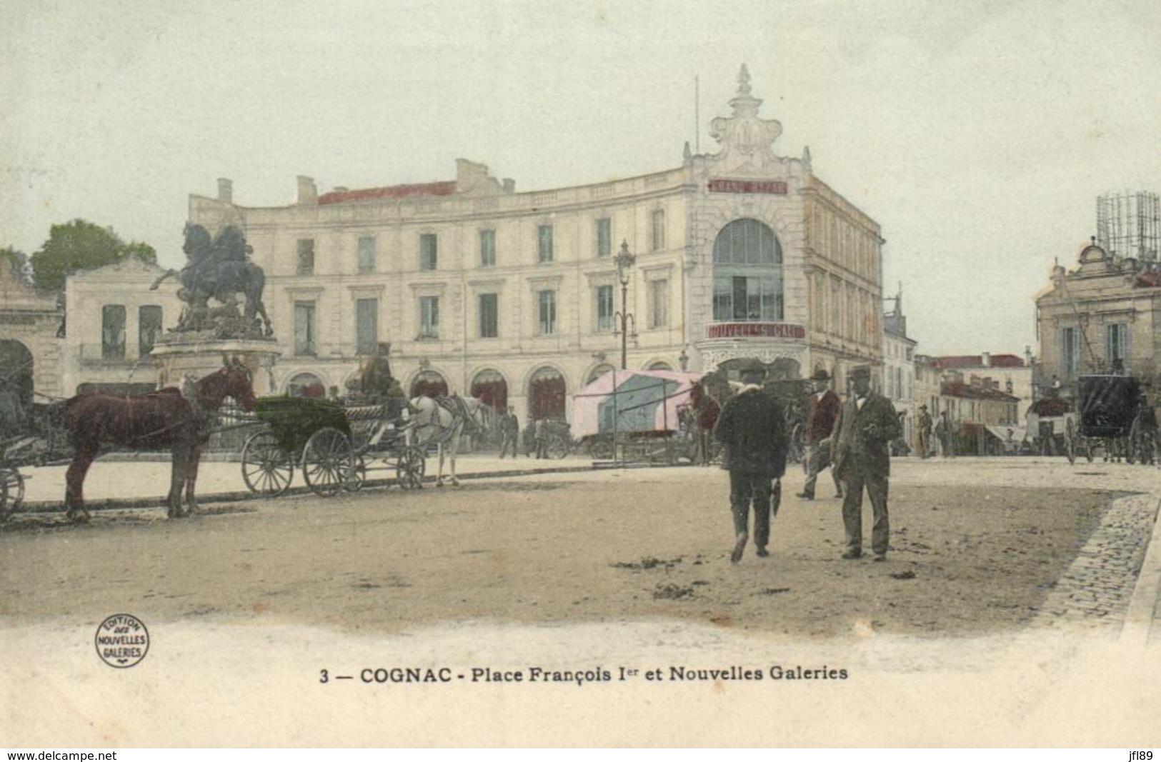 16 - Charente  - Cognac - Place François 1er Et Nouvelles Galeries - C 4657 - Chateauneuf Sur Charente