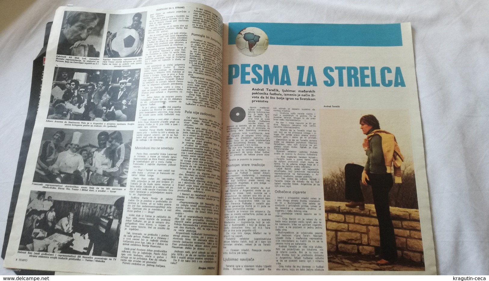 1978 TEMPO YUGOSLAVIA SERBIA SPORT FOOTBALL MAGAZINE NEWSPAPERS ARGENTINA CHAMPIONSHIPS BEN WEIDER BODY BUILDING CHESS - Sport