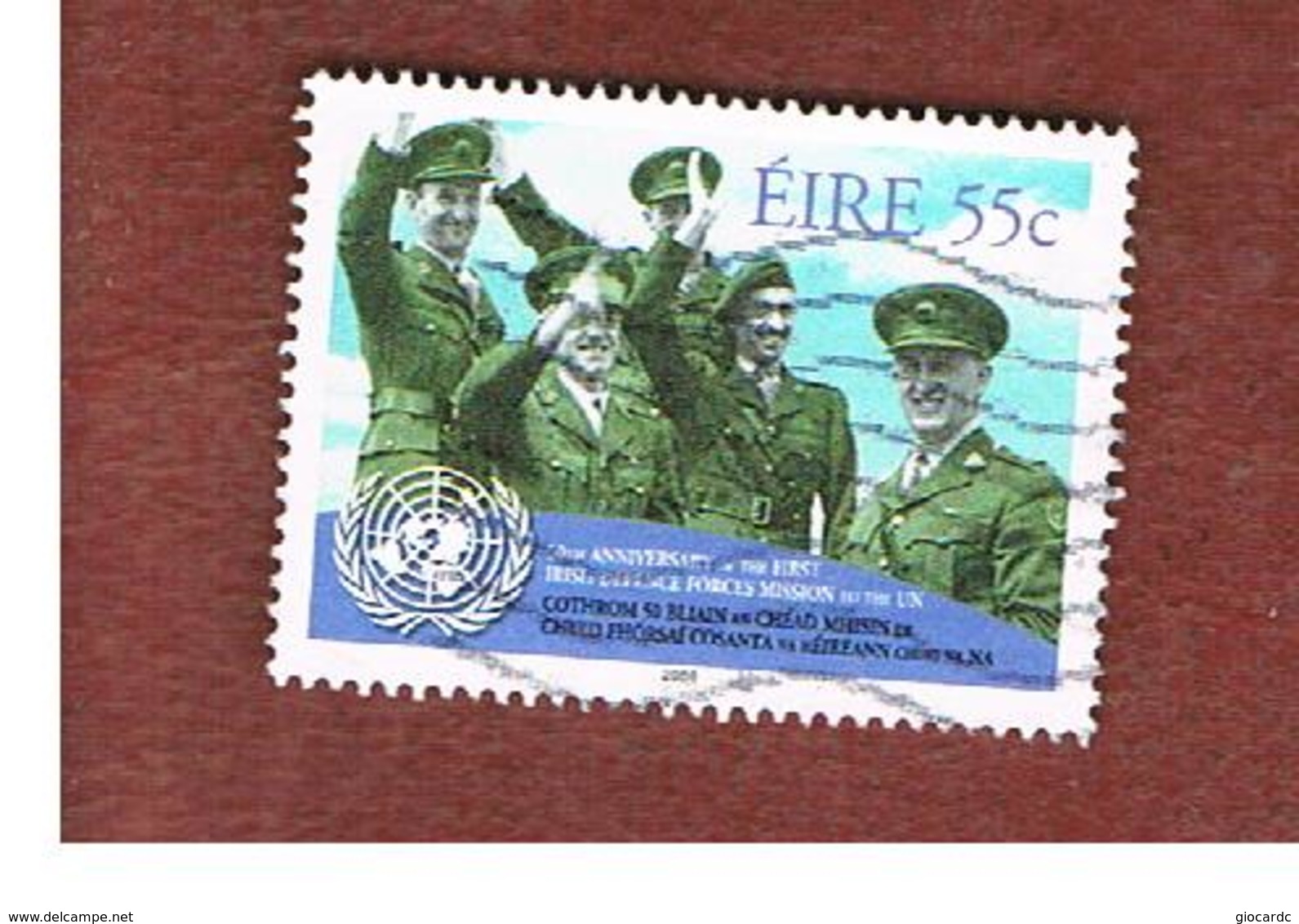 IRLANDA (IRELAND) - SG 1901 -   2008   IRISH FORCES IN O.N.U.   - USED - Usati