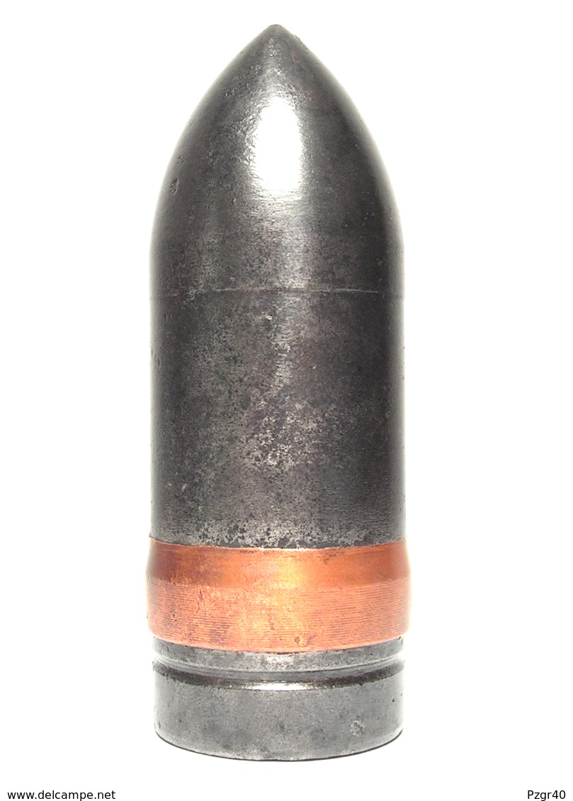 Inert German 37mm Panzergranate Obus Antichar Pak Kwk KPS - Armes Neutralisées