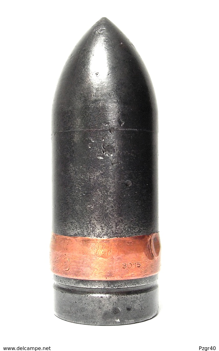 Inert German 37mm Panzergranate Obus Antichar Pak Kwk KPS - Armes Neutralisées