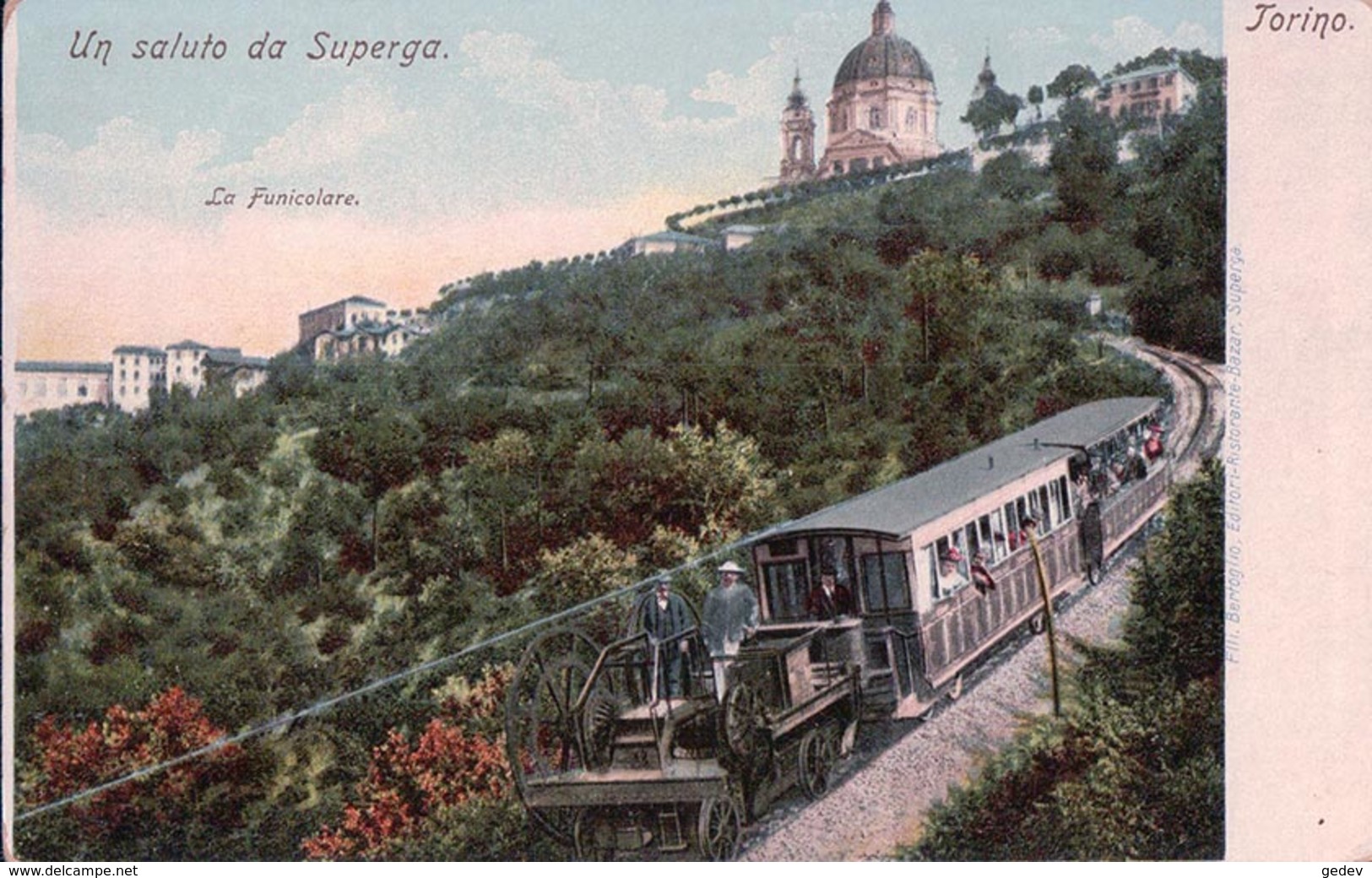 Italie, Un Saluto Da Superga, La Funicolare, Chemin De Fer Et Train (673) - Trasporti