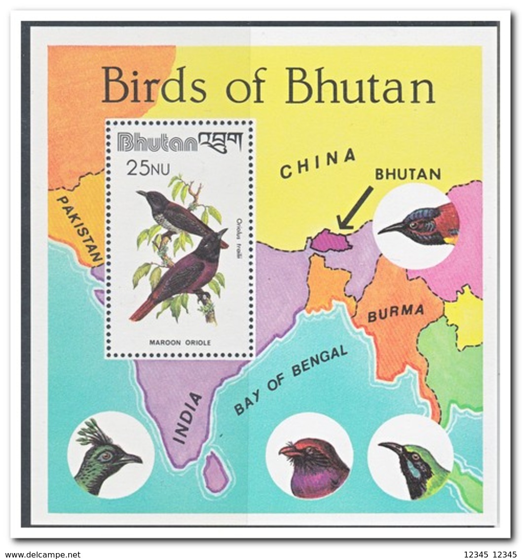 Bhutan 1982, Postfris MNH, Birds - Bhutan