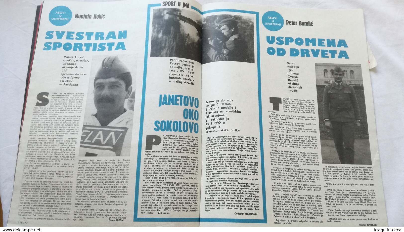 1978 TEMPO YUGOSLAVIA SERBIA SPORT FOOTBALL MAGAZINE NEWSPAPER ARGENTINA ALBIN PLANINS CHESS SAILING