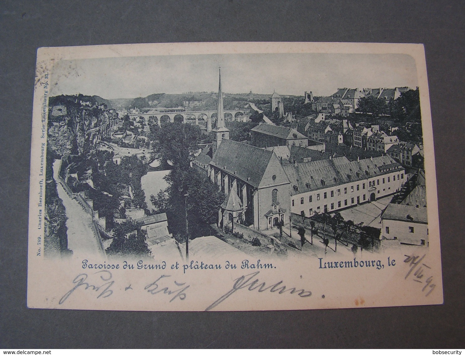 Luxemburg Karte 1899 - Luxemburg - Stadt