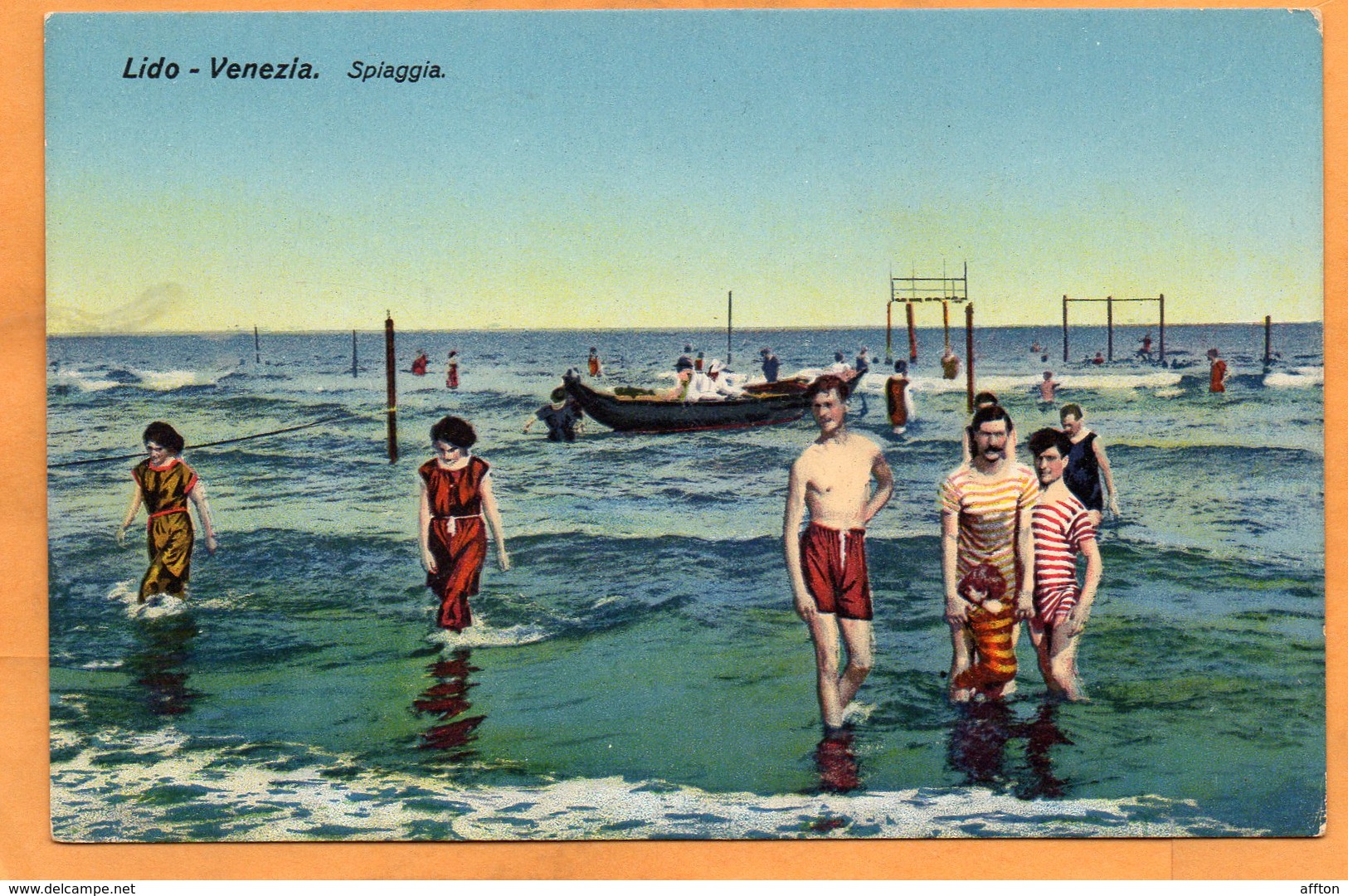 Lido Venezia Italy 1910 Postcard - Venezia