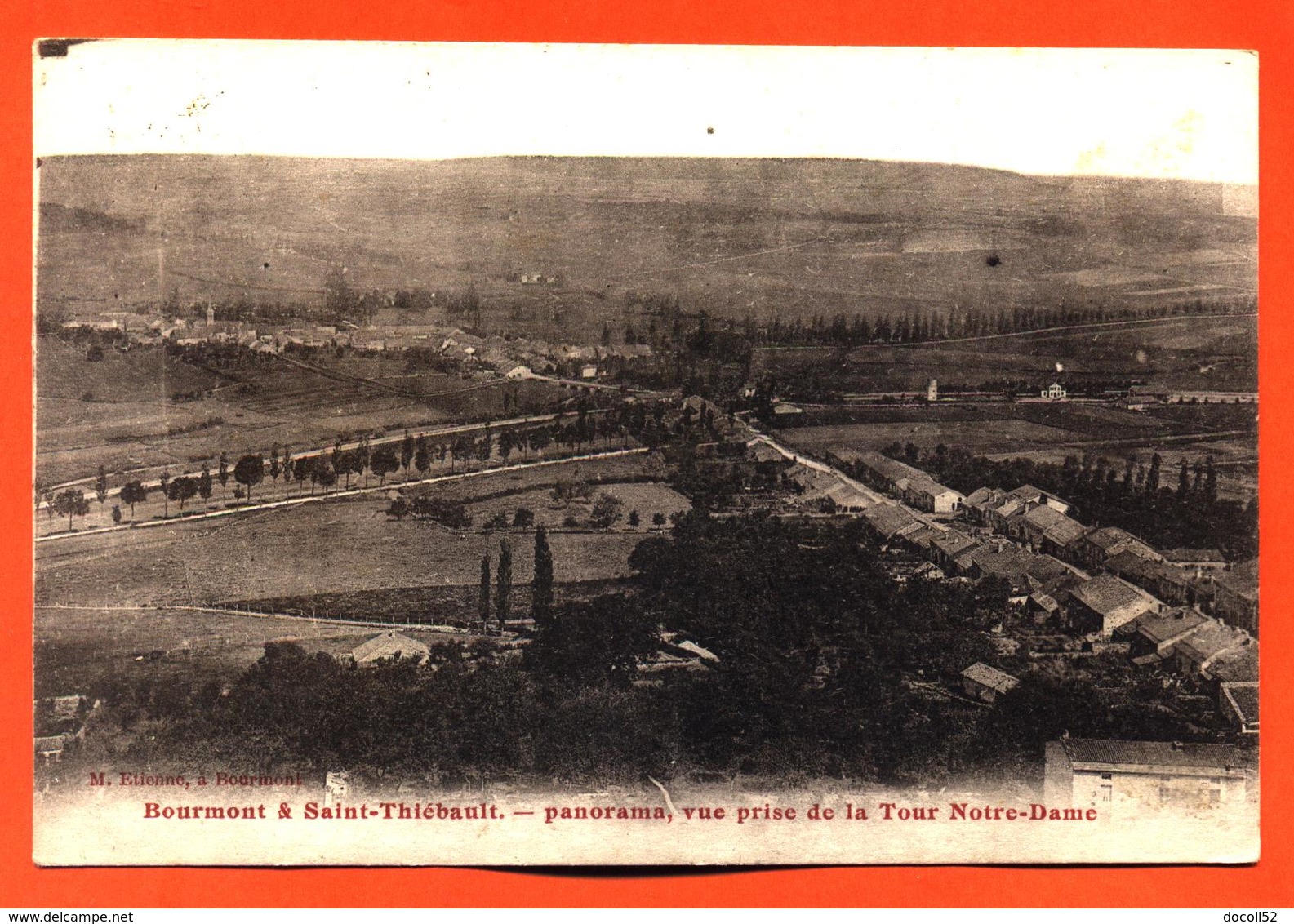 CPA 52 Bourmont Et Saint Thiébault " Panorama Vue Prise De La Tour Notre Dame " - Bourmont