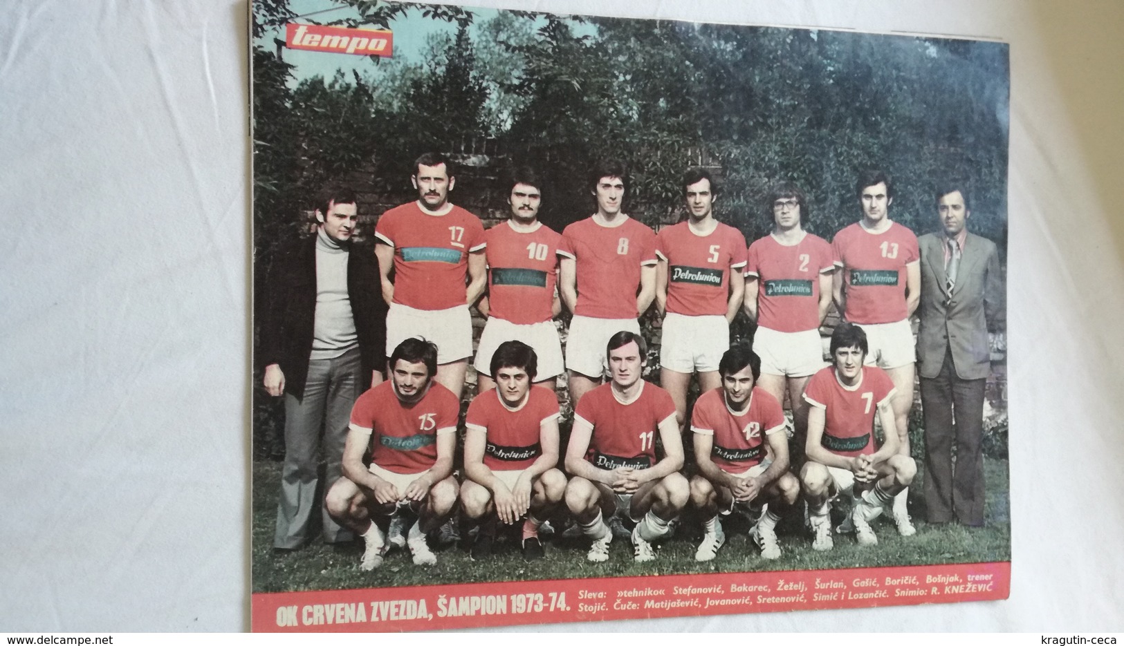 1974 TEMPO YUGOSLAVIA SERBIA SPORT FOOTBALL MAGAZINE NEWSPAPERS BASKETBALL HANDBALL RADNICKI BAYERN FC RED STAR CHAMPION - Autres & Non Classés