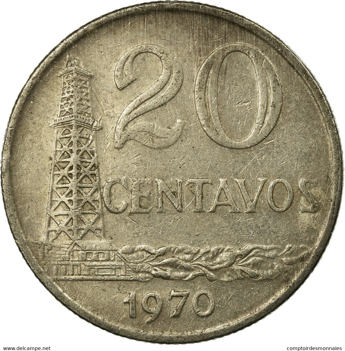Monnaie, Brésil, 20 Centavos, 1970, TTB, Copper-nickel, KM:579.2 - Pologne