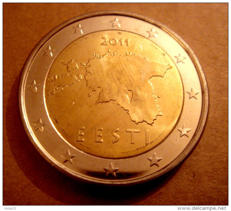 Estonia 2011 Coin  2  EURO  From A Mint Roll UNC - Estonie