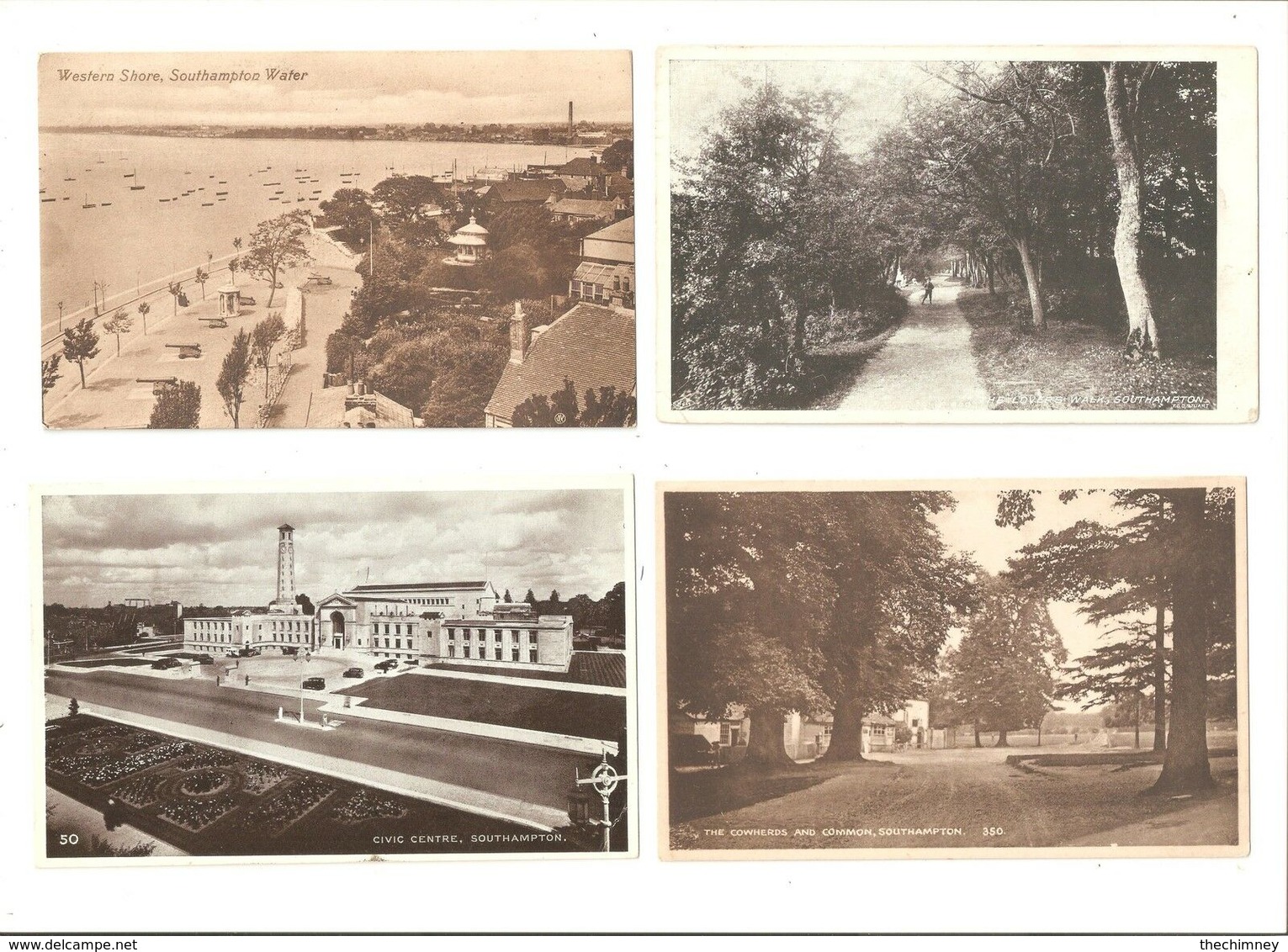 FOUR DIFFERENT OLD POSTCARDS OF SOUTHAMPTON HAMPSHIRE - Southampton