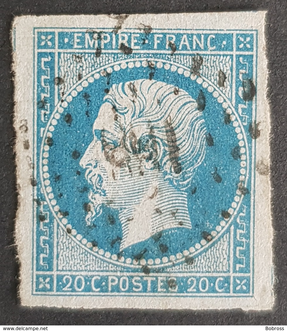 1853 - 1861, Emperor Napoléon Lll, Type L, Bleu Sur Azuré, France, Empire Française - 1853-1860 Napoléon III