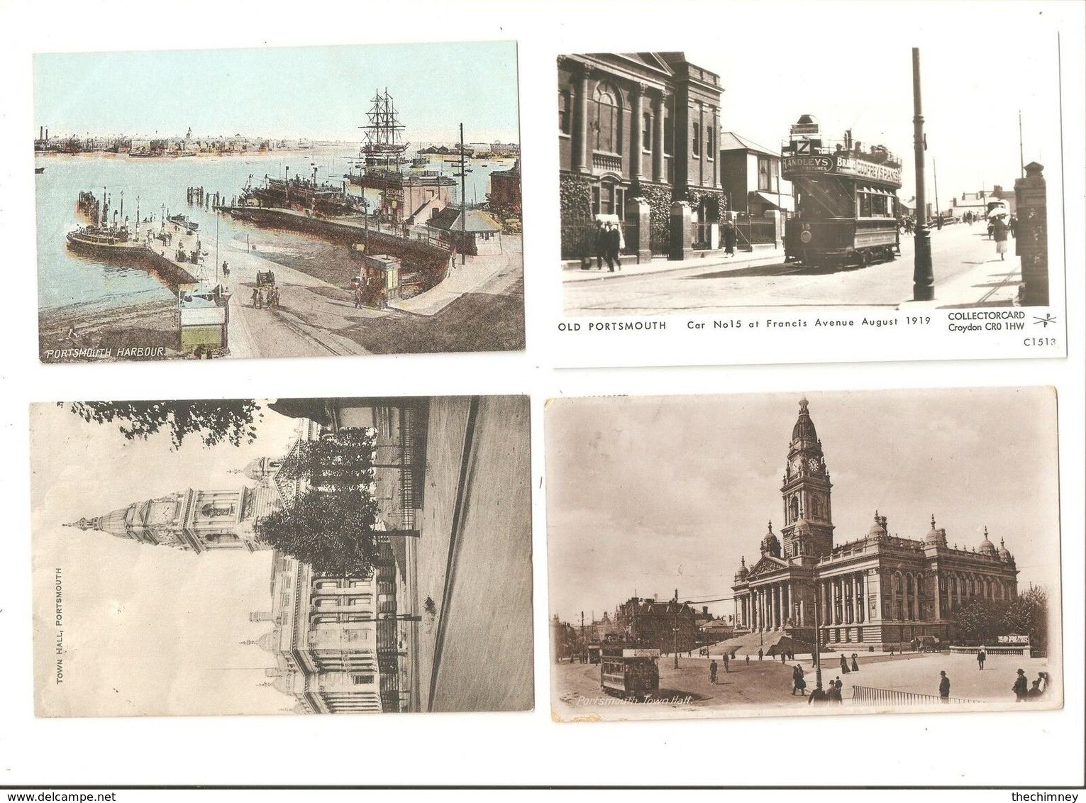 4 FOUR ALL DIFFERENT POSTCARDS OF PORTSMOUTH NR  SOUTHSEA HAMPSHIRE - Portsmouth