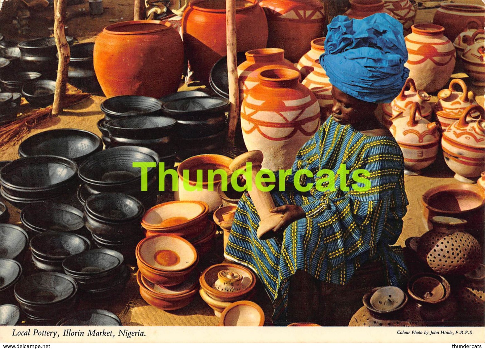 CPSM NIGERIA PHOTO JOHN HINDE LOCAL POTTERY ILLORIN MARKET - Nigeria