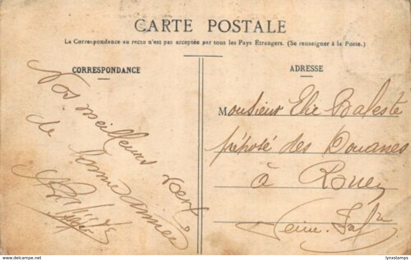 Algeria Nouvelle Caserne Des Douanes Postcard - Autres & Non Classés