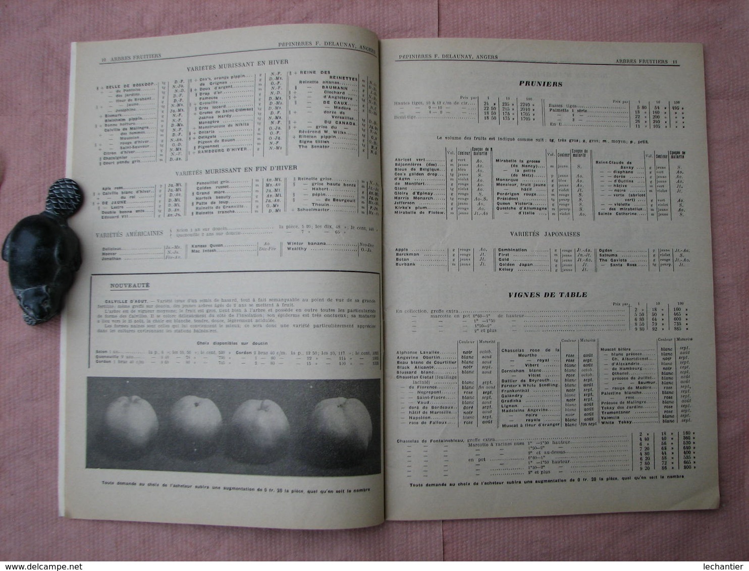 PEPINIERES  DELAUNAY  Angers - Doué La Fontaine 2 Catalogues 1934/35 Et 1936/37 TBE D'ensemble - Autres & Non Classés