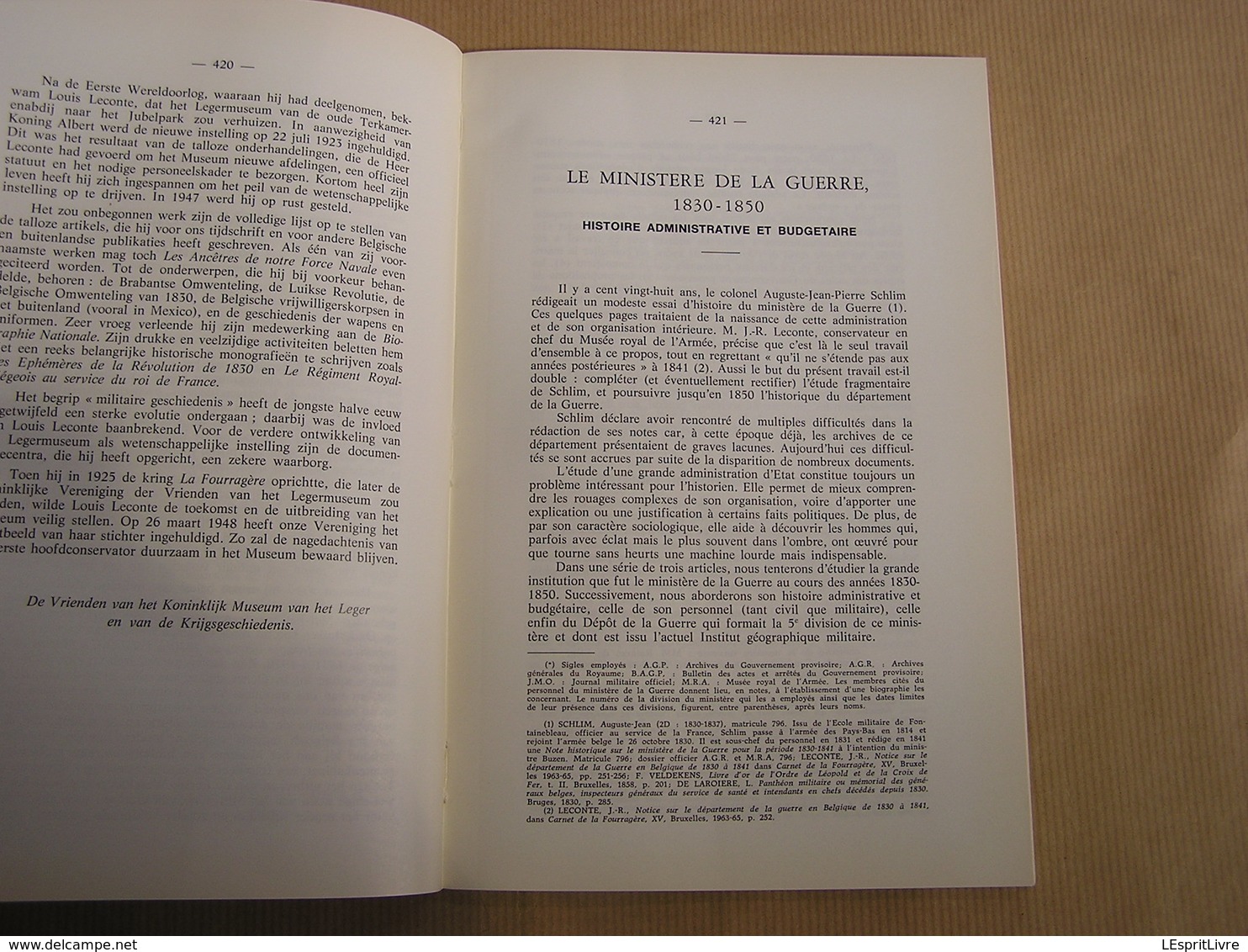 REVUE BELGE D' HISTOIRE MILITAIRE XVIII 6 Guerre Armée Attachés Militaires Navals E Wauwermans Ordre Du Croissant Turc - Geschiedenis