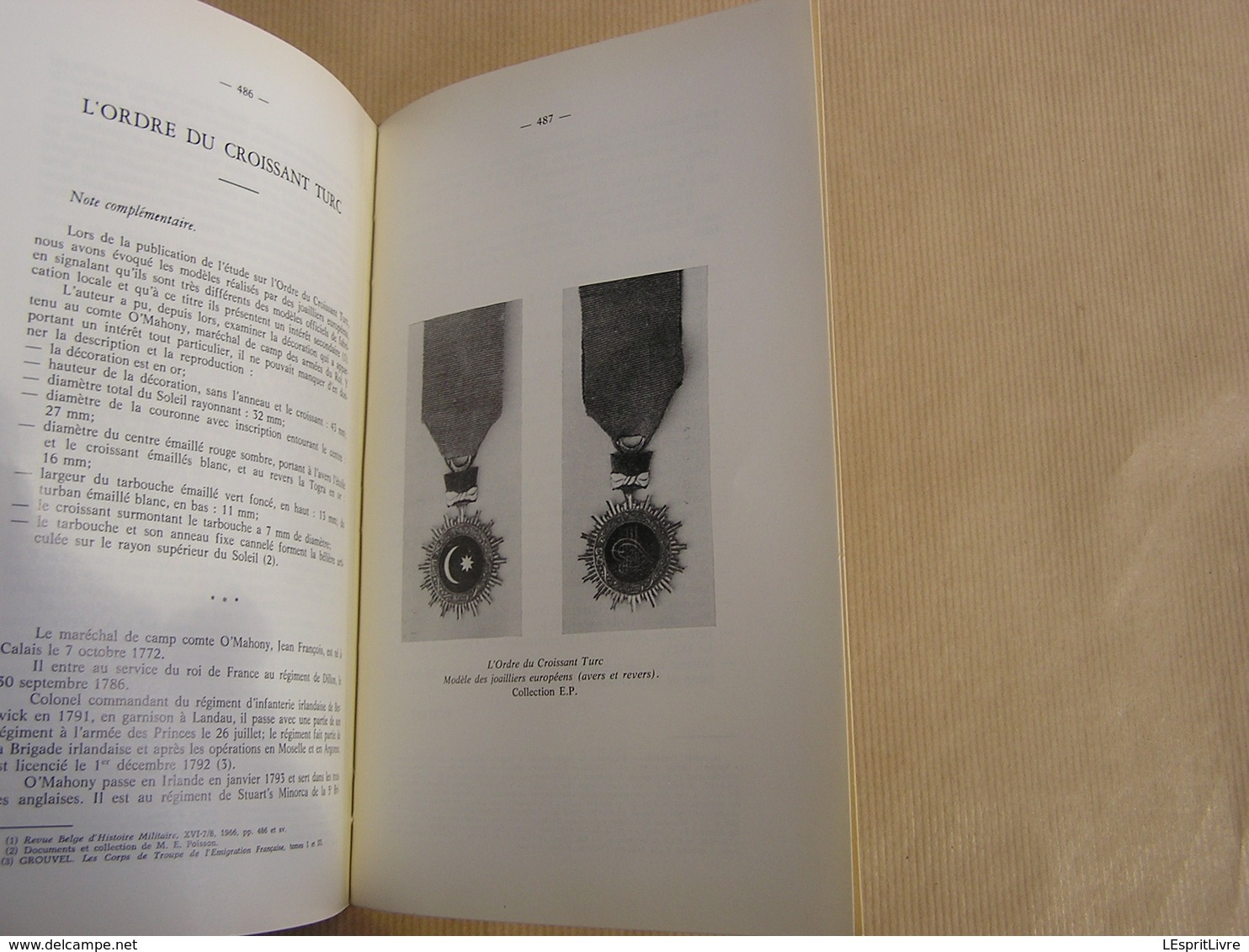 REVUE BELGE D' HISTOIRE MILITAIRE XVIII 6 Guerre Armée Attachés Militaires Navals E Wauwermans Ordre du Croissant Turc