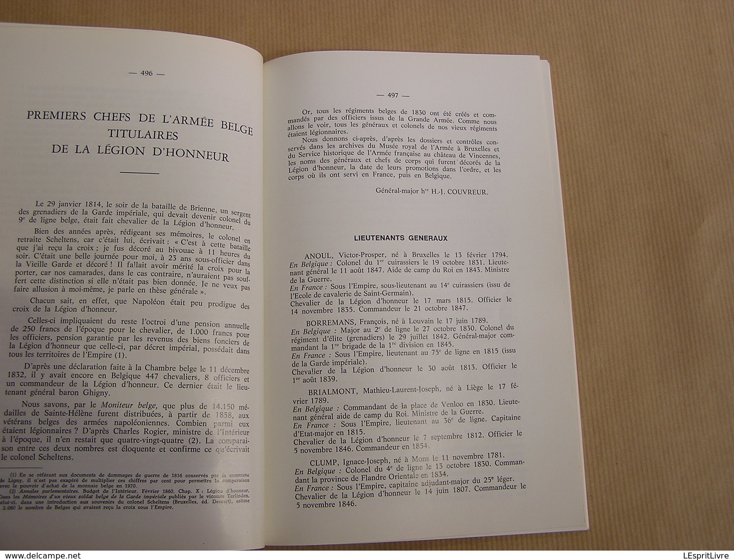 REVUE BELGE D' HISTOIRE MILITAIRE XVIII 7 Armée Titulaires Légion D'Honneur De Zaak Skrzynecki Ministère De La Guerre - Geschiedenis