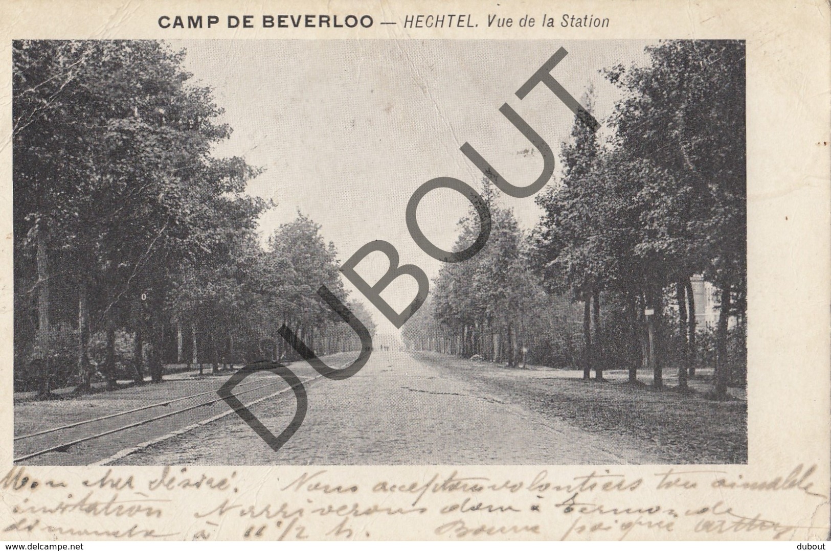 Postkaart/Carte Postale KAMP VAN BEVERLO HECHTEL Vue De La Station  (O390) - Leopoldsburg (Camp De Beverloo)