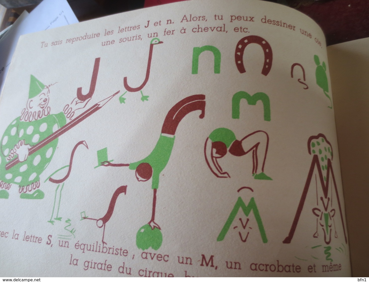 N°3 - LA JOIE DE DESSINER - R. BRESSON- LE CLOWN "CLO-CLO3 - Herramientas & Pinturas