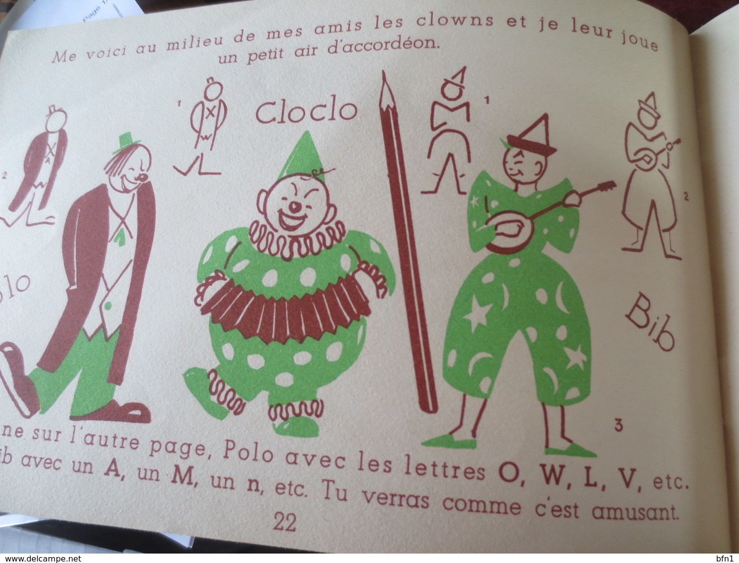 N°3 - LA JOIE DE DESSINER - R. BRESSON- LE CLOWN "CLO-CLO3 - Outils & Peintures