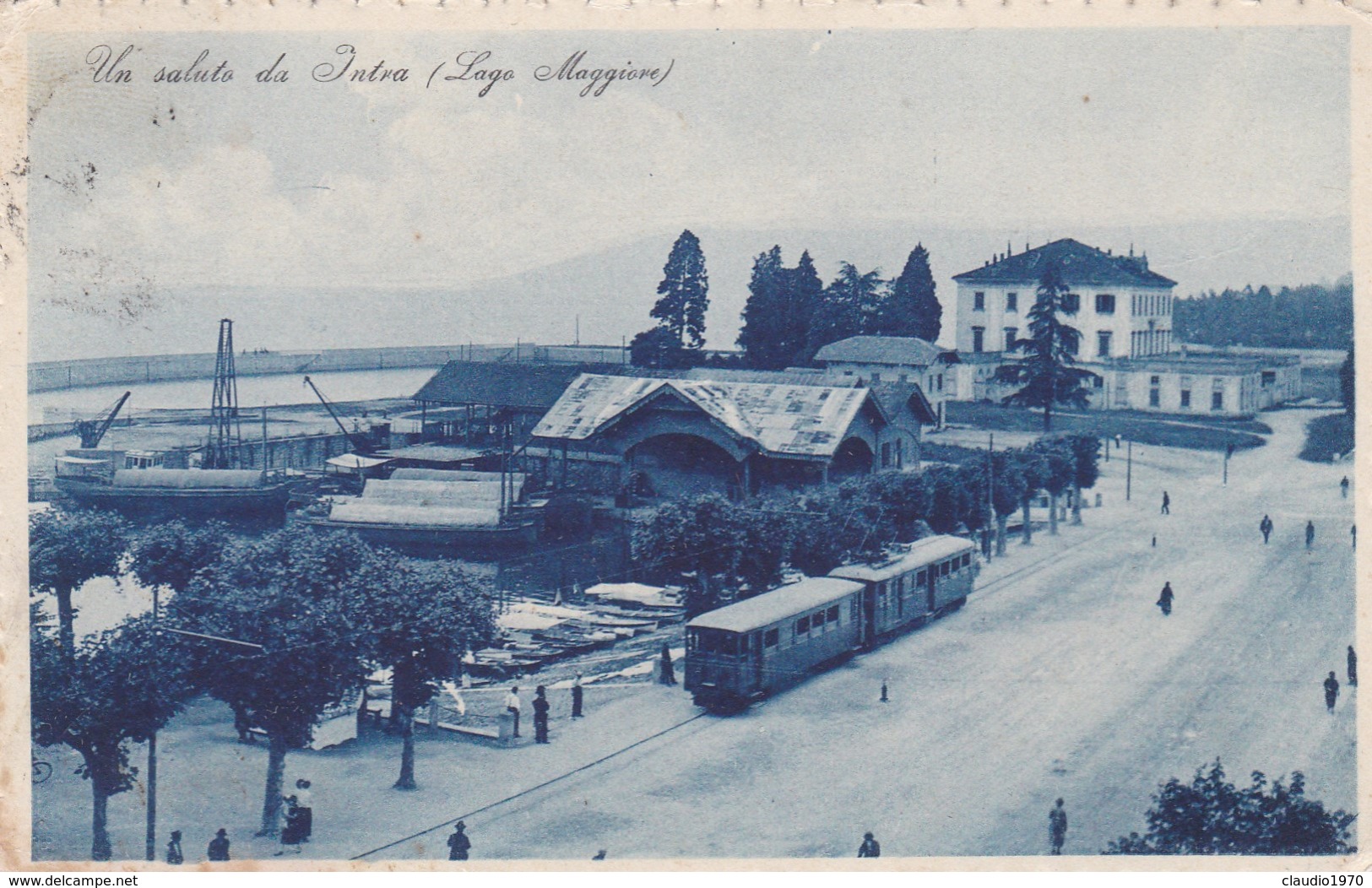 CARTOLINA - POSTCARD - VERBANIA - UN SALUTO DA INTRA ( LAGO MAGGIORE ) - Verbania