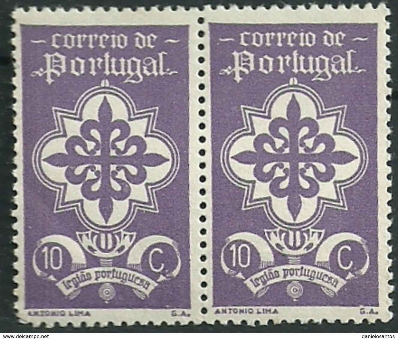 Portugal 1940 Emblem Of Portuguese Legion - Legião Portuguesa Pair MNH - Autres & Non Classés