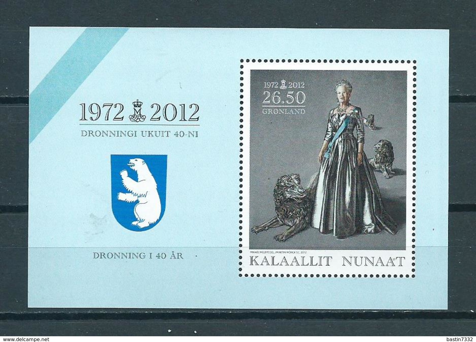 2012 Groenland Complete M/Sheet Dronning MNH/Postfris/Neuf Sans Charniere - Blokken