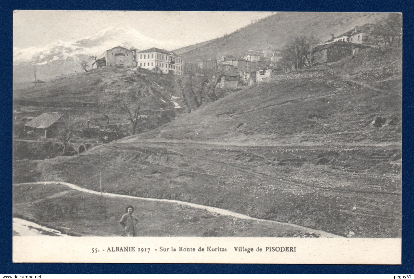 Albanie. Sur La Route De Koritza. Village De Pisoderi. - Albanie