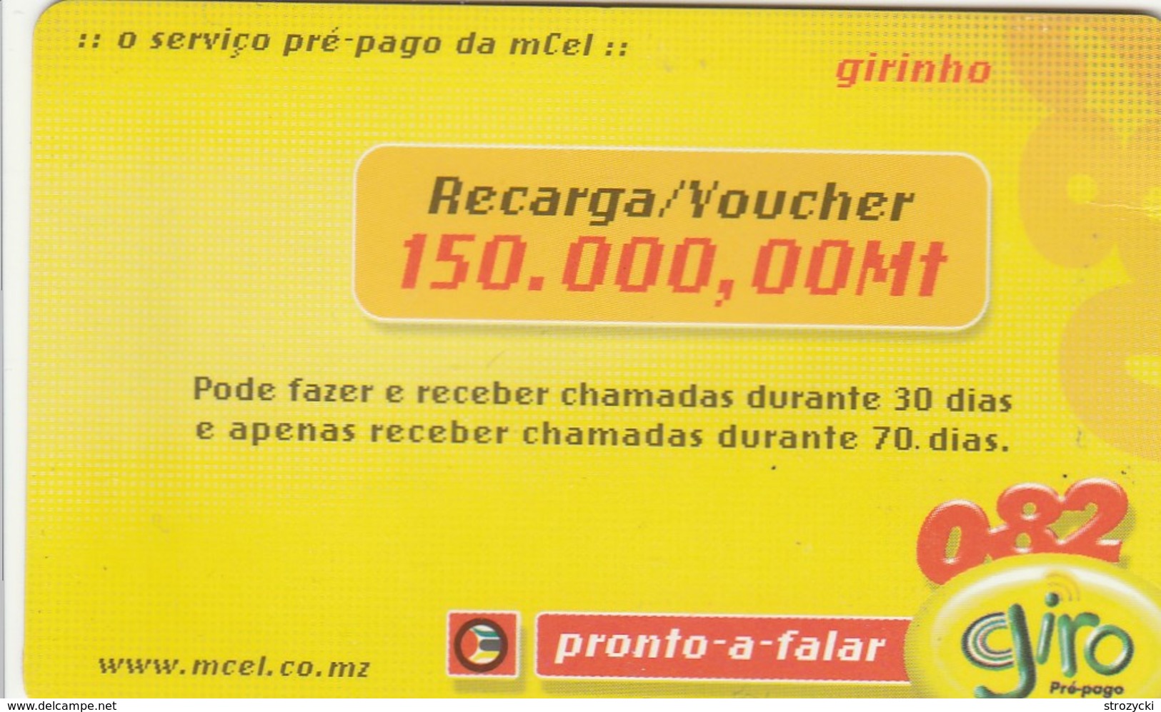 Mozambique - Giro 150.000 - Moçambique