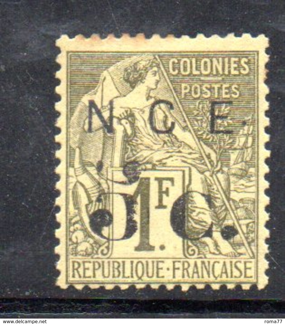 Y643 - NUOVA CALEDONIA 1886 , Yvert N. 9 Nuovo *  Macchie Al Retro - Unused Stamps