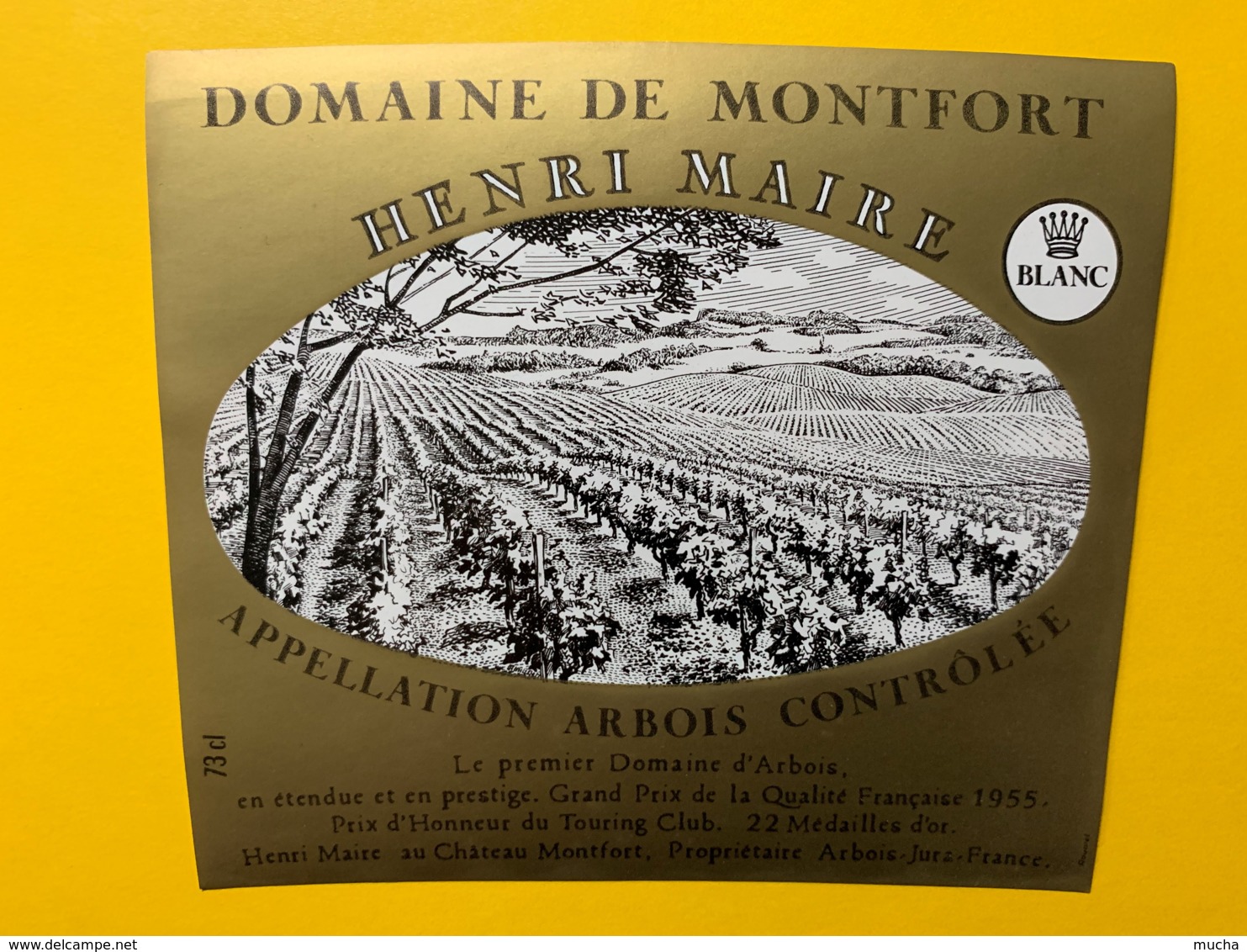 10070 - Domaine De Montfort Blanc Arbois Jura Henri Maire - Autres & Non Classés