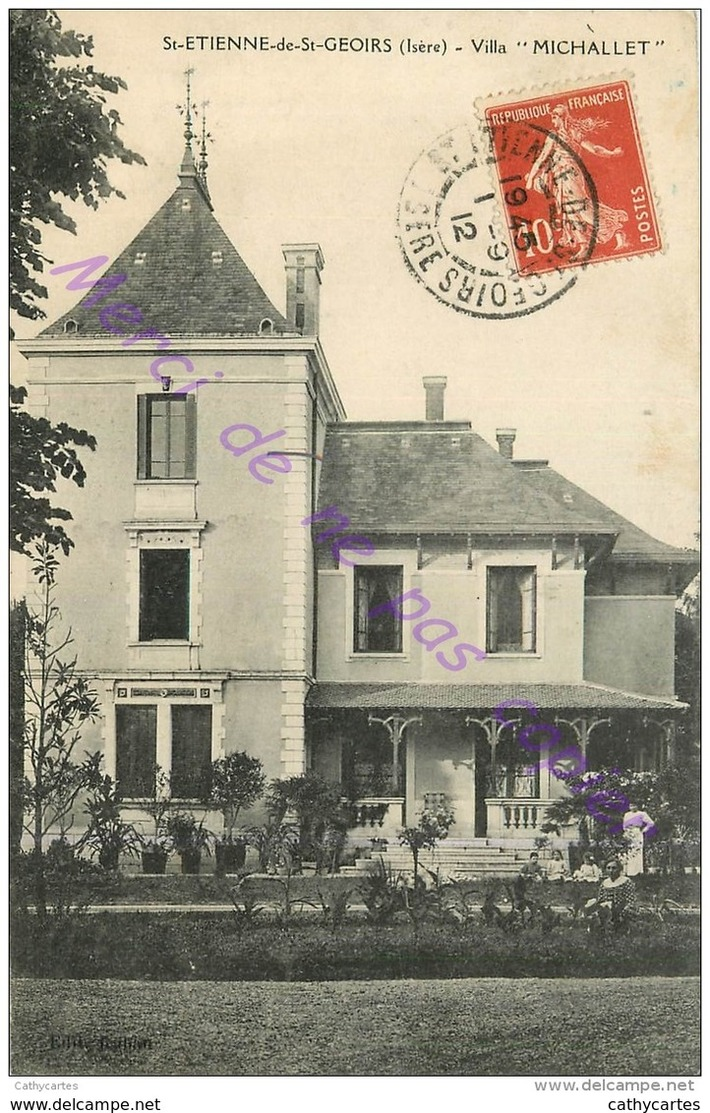 38. SAINT ETIENNE DE SAINT GEOIRS . Villa MICHALLET . - Autres & Non Classés