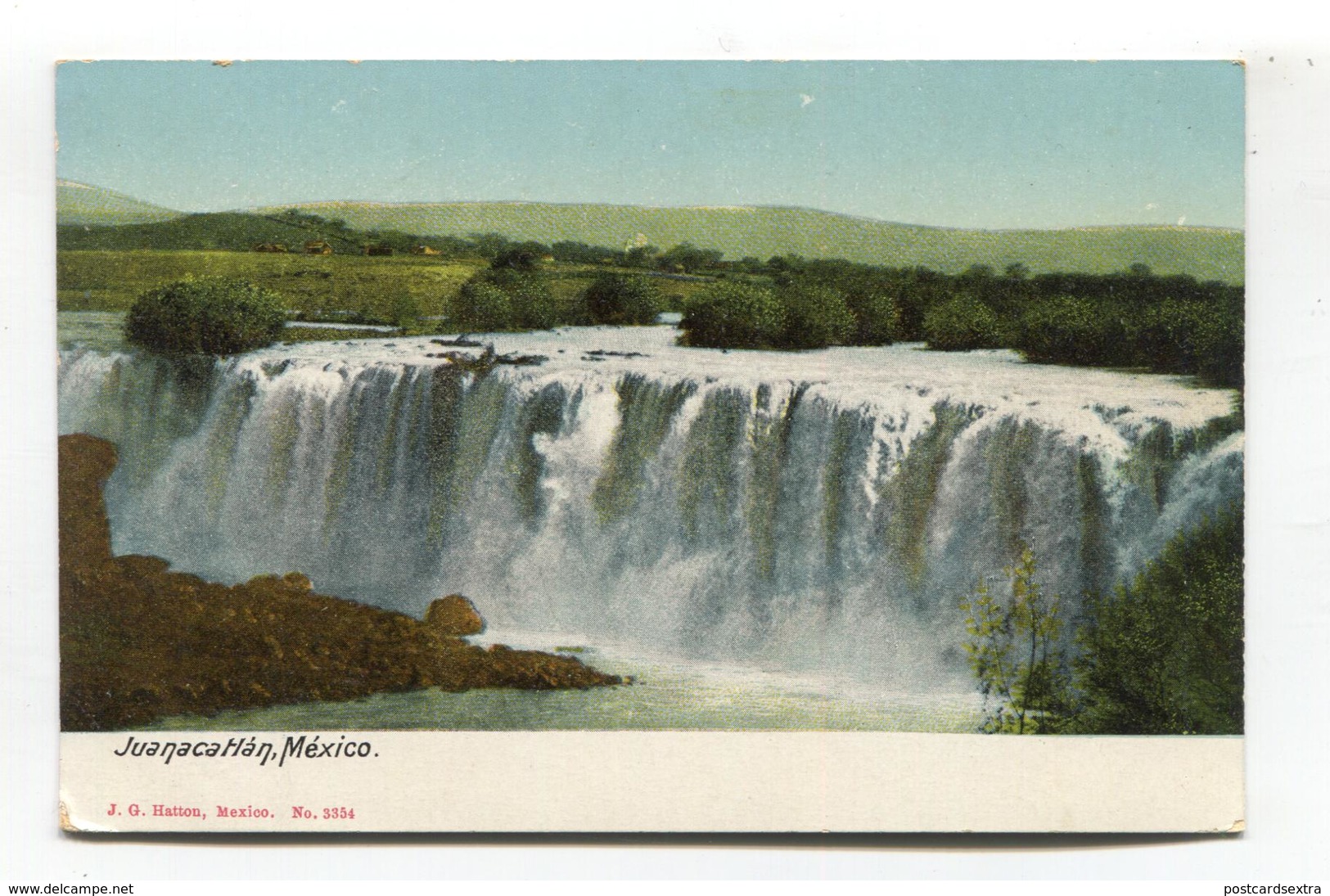 Juanacatlan, Mexico - Large Waterfall - Early Postcard, Undivided Back - Mexico