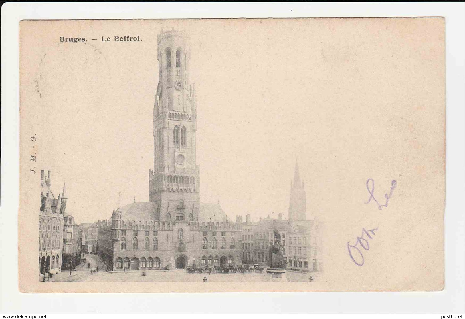 Bruges - Le Beffroi Et Le Palais Du Gouverneur - Brugge