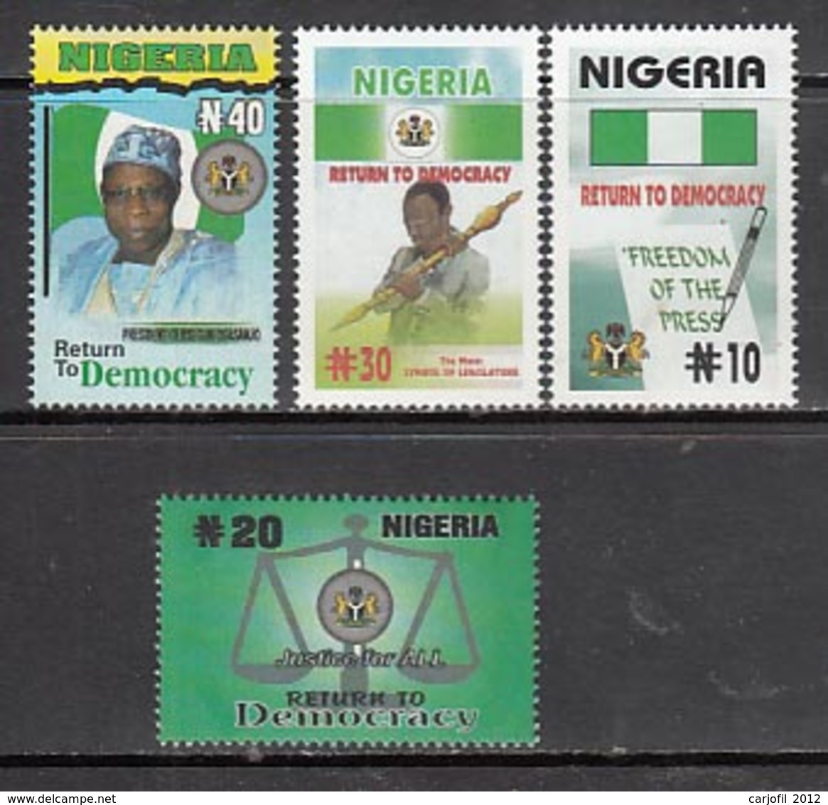 Nigeria - Correo Yvert 703/6 ** Mnh - Nigeria (1961-...)