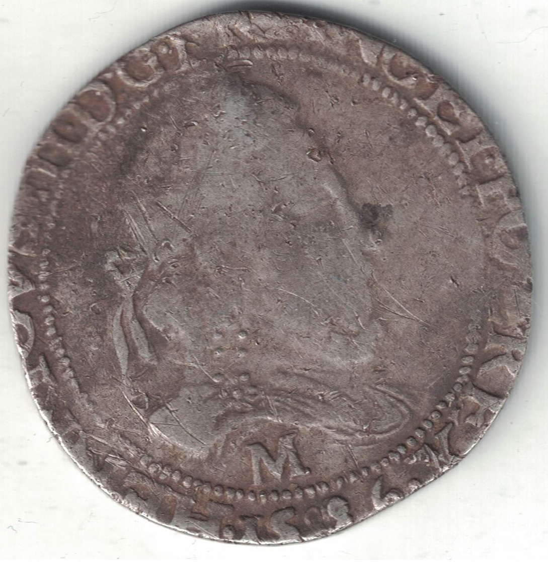 France Henri III Franc Au Col Plat – 1586M (Toulouse) - Autres & Non Classés