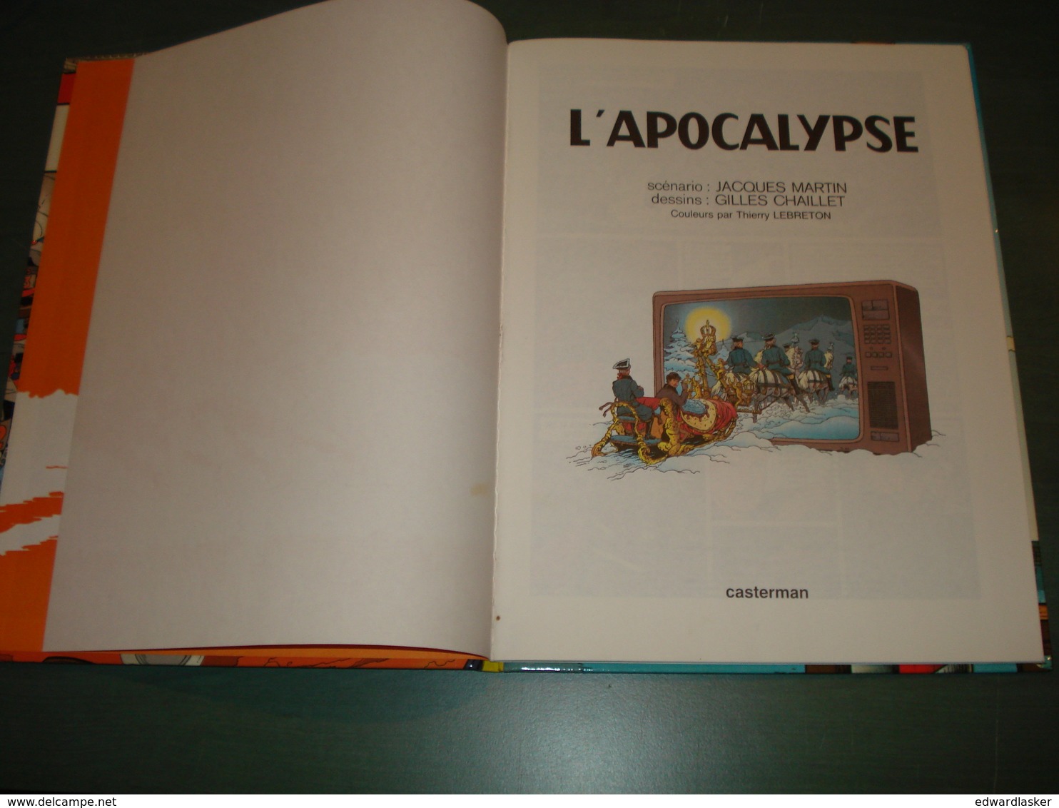 LEFRANC : L'APOCALYPSE //Martin Chaillet - EO Casterman 1986 - Très Bon état - Lefranc