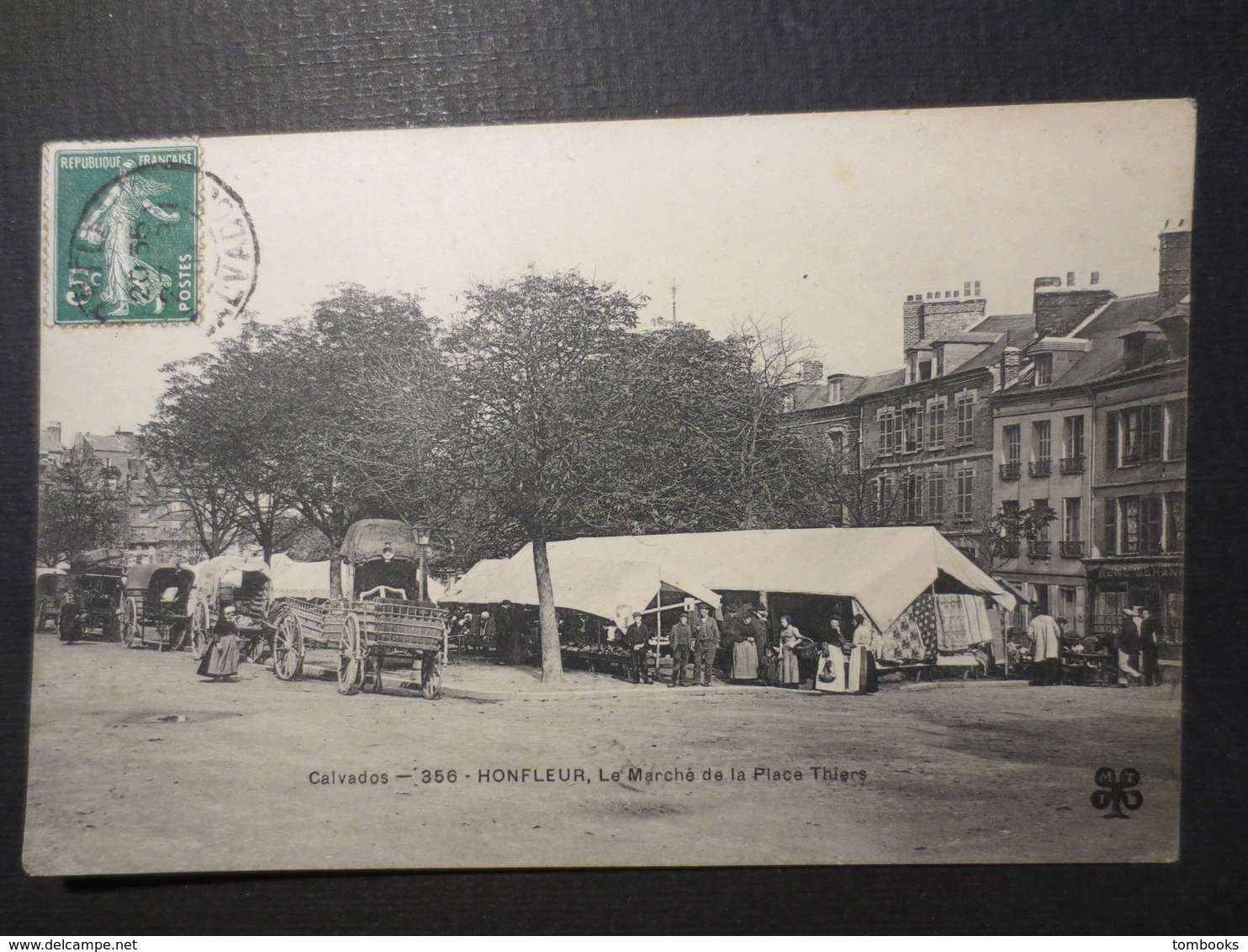 14 - Honfleur - CPA - Le Marché De La Place Thiers N° 356 - B.E - 1909 - - Honfleur