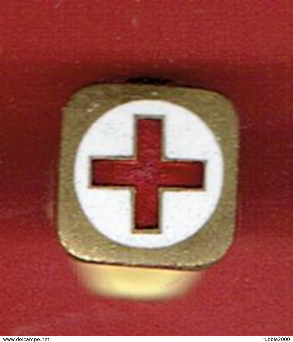 INSIGNE EMAIL BOUTONNIERE CROIX ROUGE - Services Médicaux