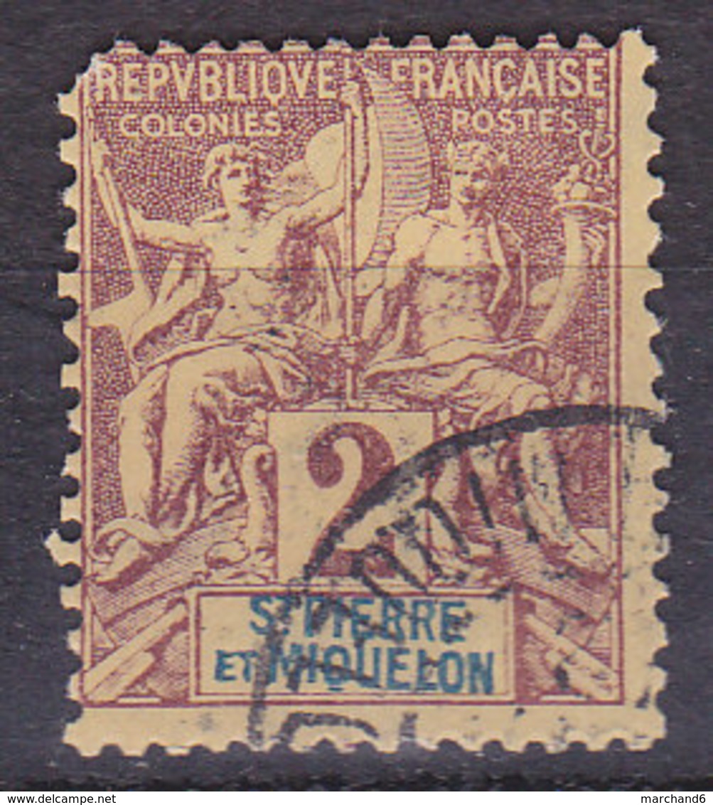 Saint Pierre Et Miquelon Timbres Des Colonies Françaises  N°60 Oblitéré - Used Stamps