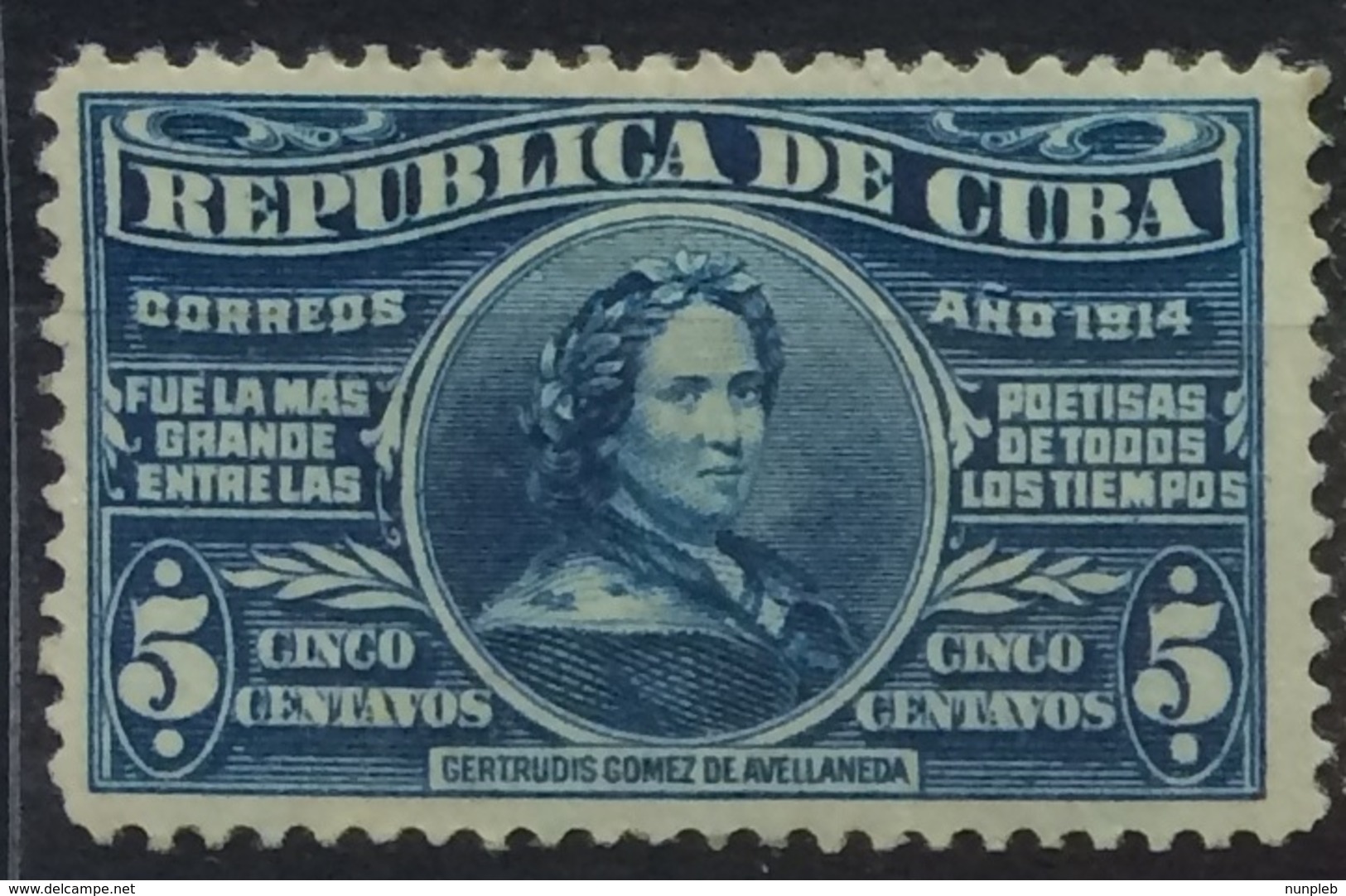 CUBA 1914 Avellaneda Centenary Mint Hinged - Unused Stamps