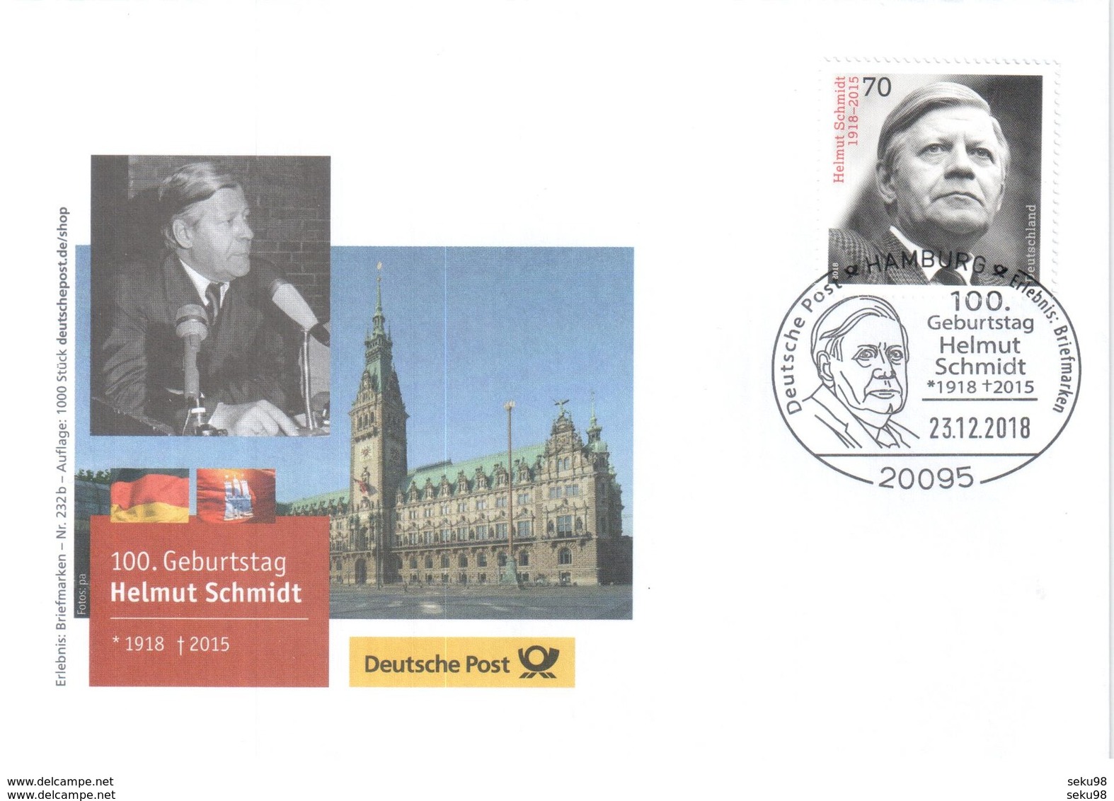 Geburtstag Helmut Schmidt - Sonstige & Ohne Zuordnung