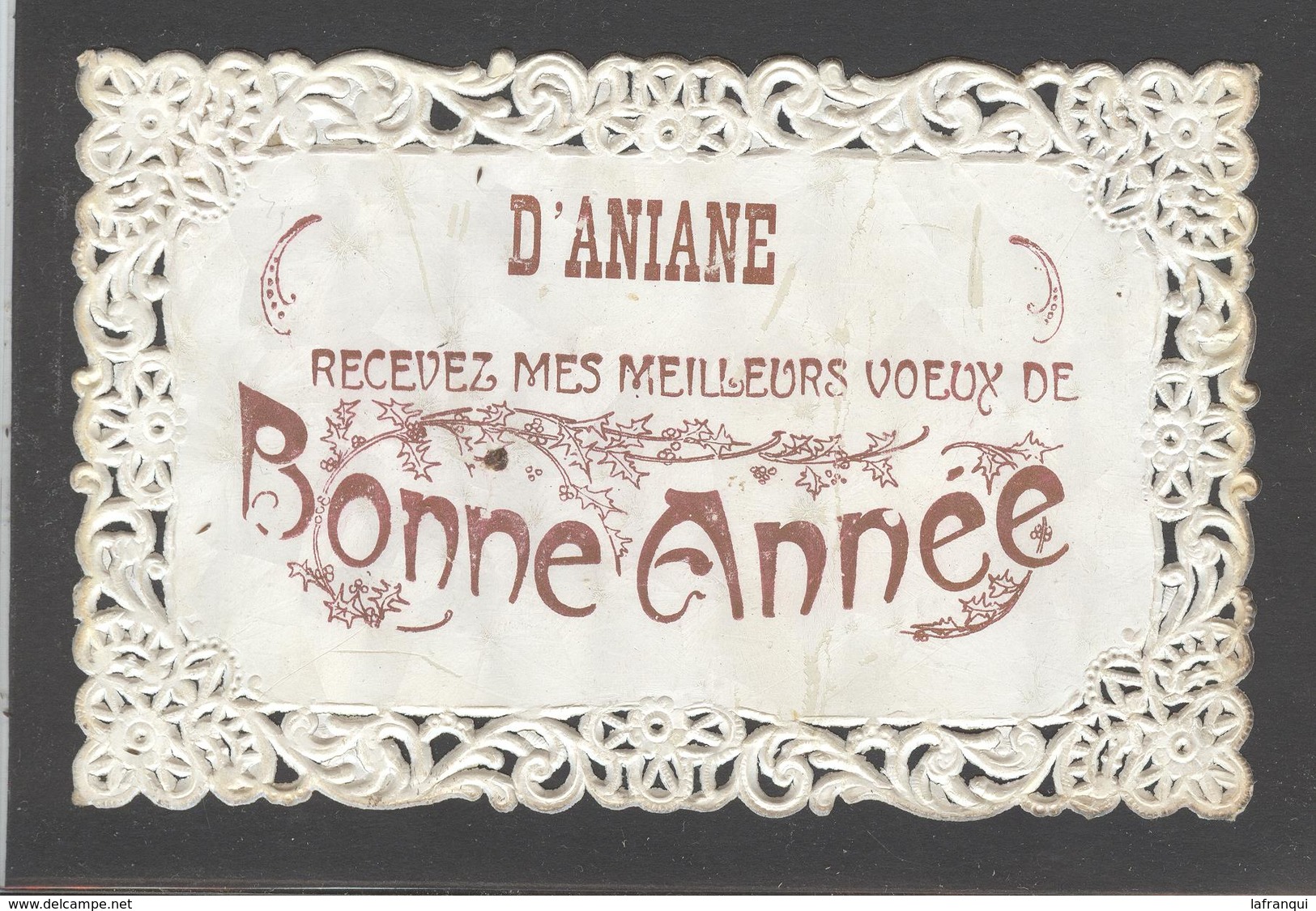 Themes Div-ref AA827- Herault - Carte Dentelée - D Aniane Recevez Mes Meilleurs Voeux De Bonne Année   - - Aniane