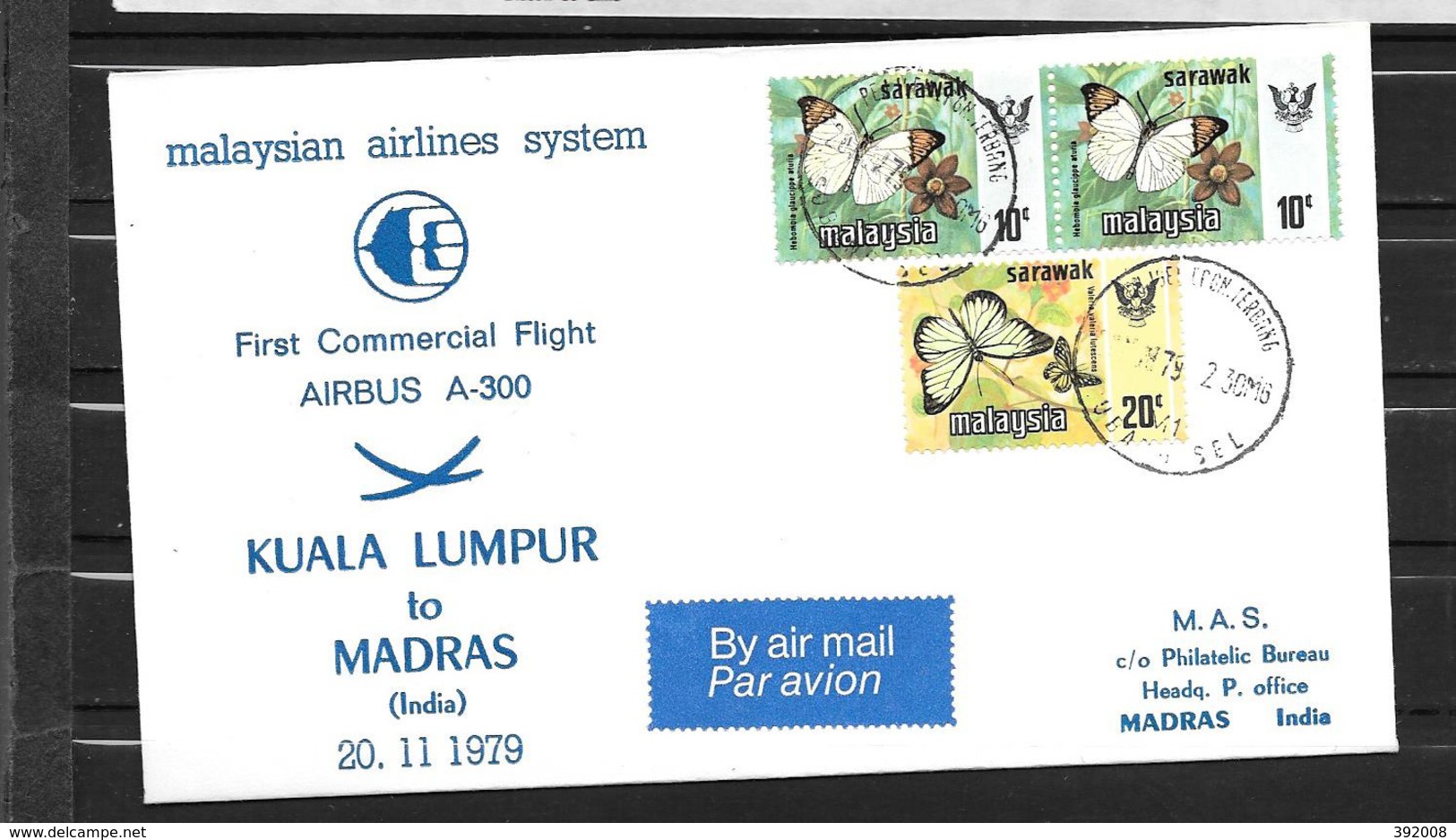 1979 - 38 - Airbus A 300 - Kuala Lumpar Madras - Airplanes