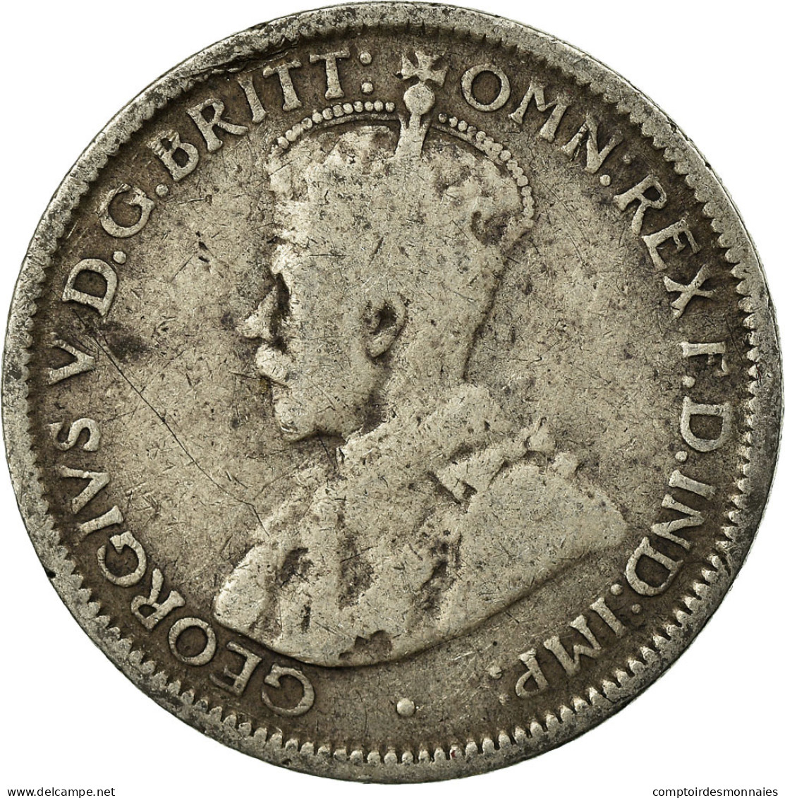 Monnaie, Australie, George V, Sixpence, 1926, TB+, Argent, KM:25 - Sixpence